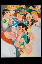 2010年9月の結婚式（ボード上のアクリル）